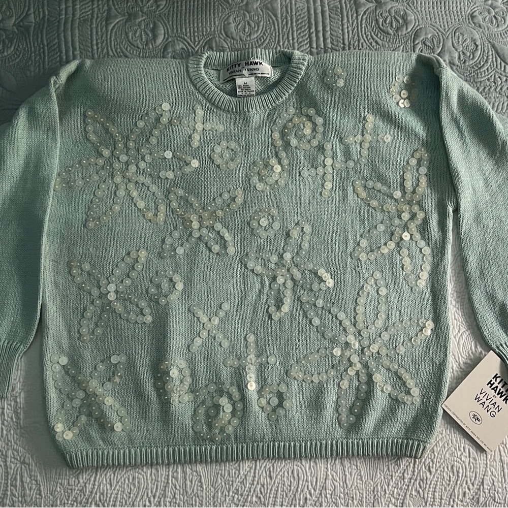 Flower Button “Ugly” Sweater